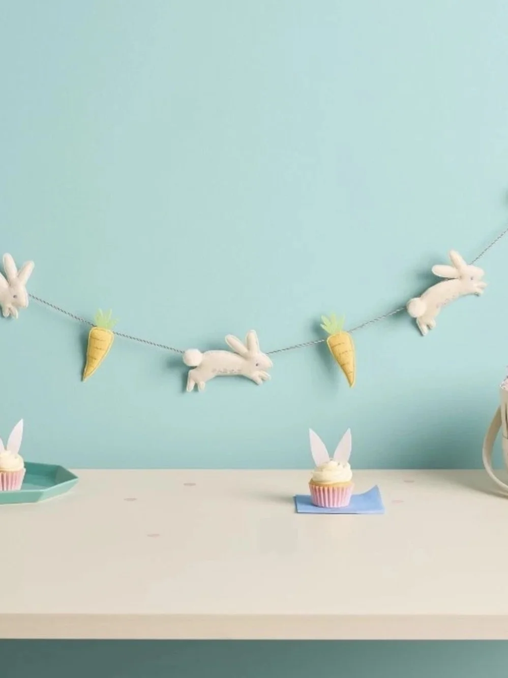 Easter Felt Bunny and Carrot Garland